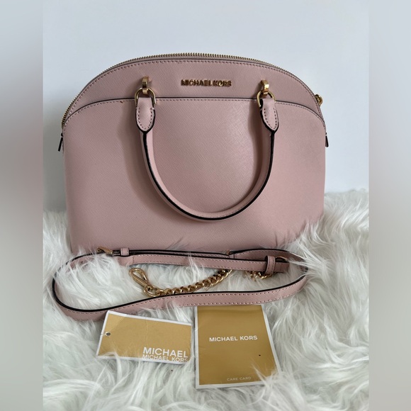 Michael kors pink large crossbody/hand dome bag - Picture 1 of 11